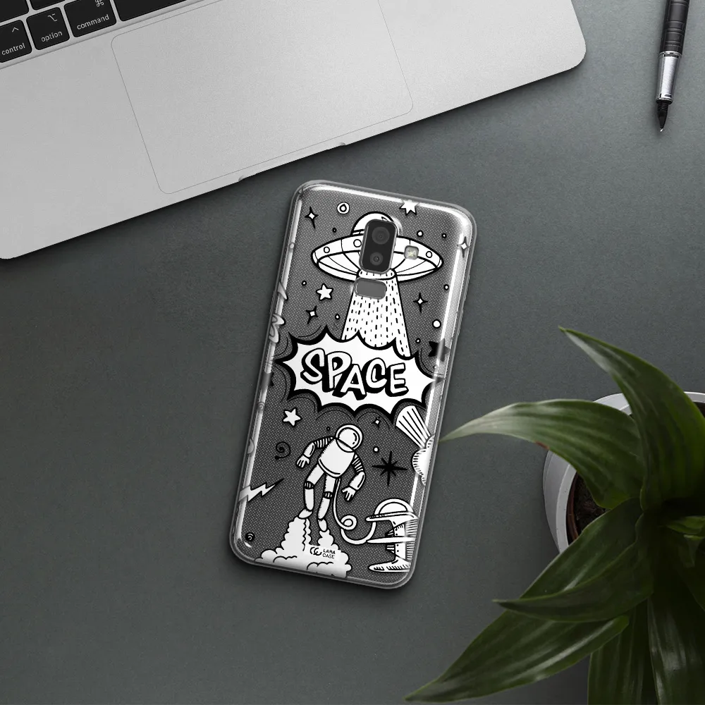 Space Poster Samsung J8 Clear TPU Case