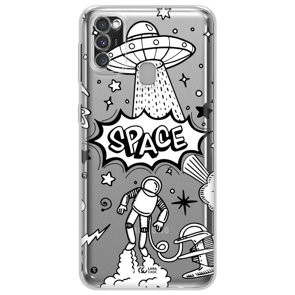 Space Poster Samsung M30S Clear TPU Case