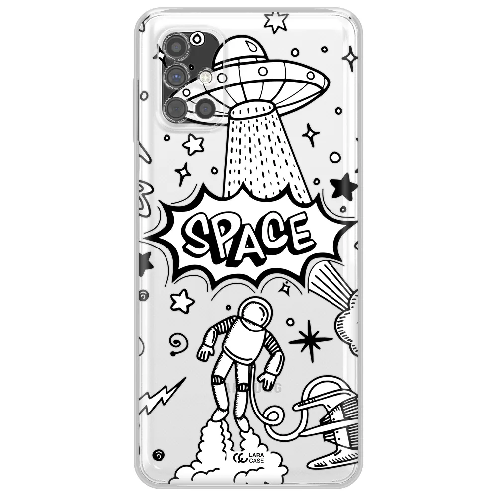 Space Poster Samsung M51 Clear TPU Case