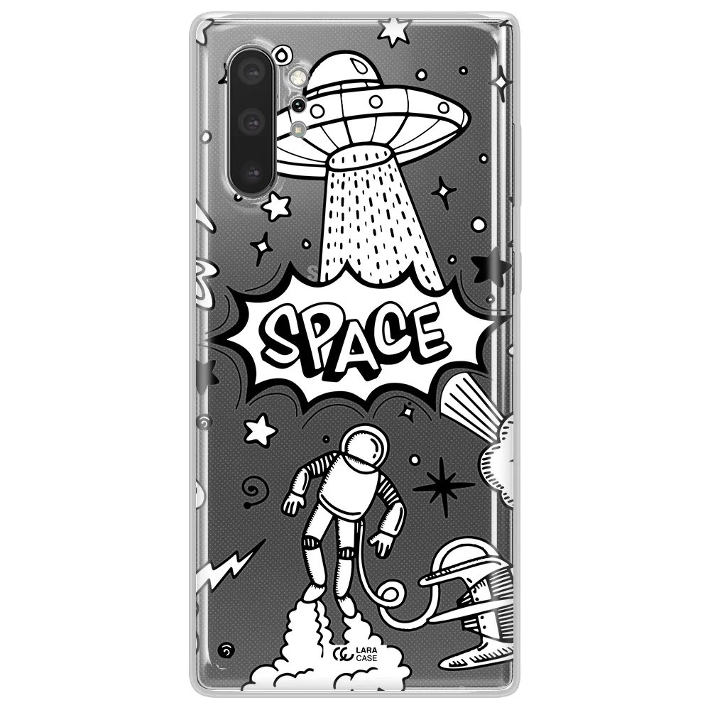Space Poster Samsung Note 10 Plus Clear TPU Case