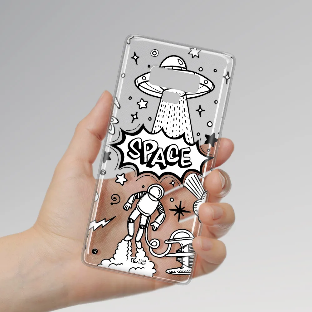 Space Poster Samsung Note 9 Clear TPU Case