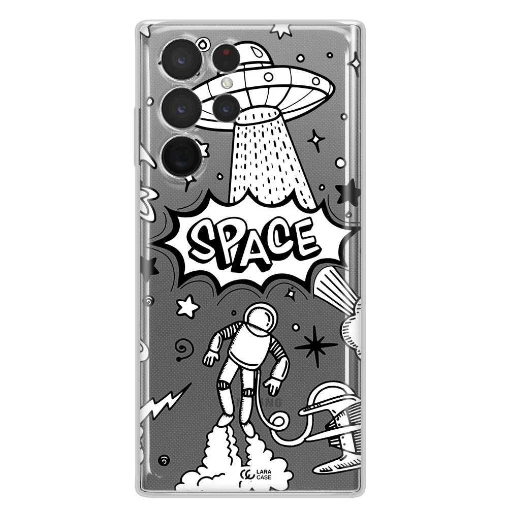 Space Poster Samsung S 22 Ultra Clear TPU Case