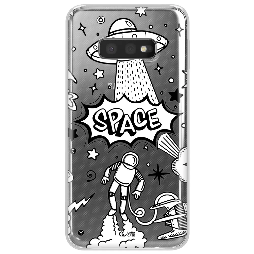 Space Poster Samsung S10e Clear TPU Case