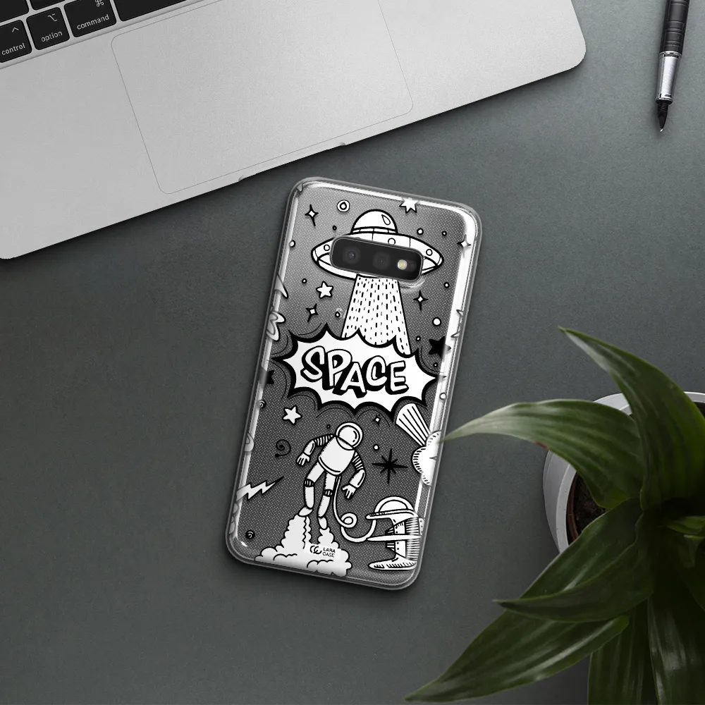 Space Poster Samsung S10e Clear TPU Case