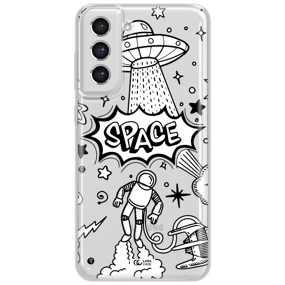 Space Poster Samsung S21 Fe Clear Tpu Case