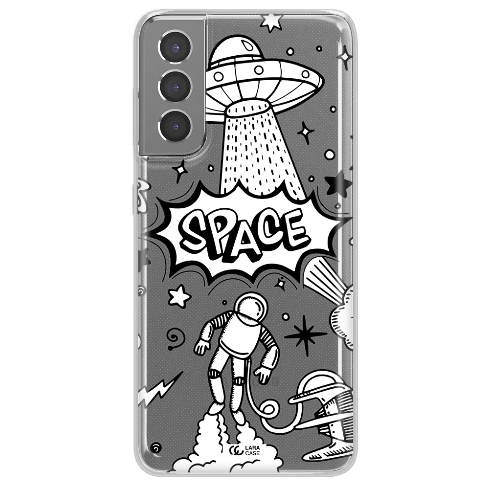 Space Poster Samsung S21 Plus Clear TPU Case
