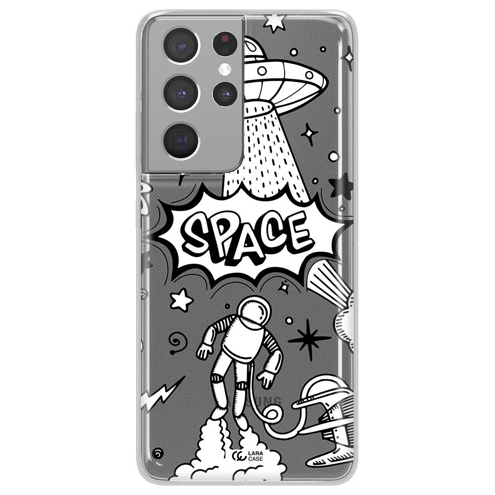 Space Poster Samsung S21 Ultra Clear TPU Case