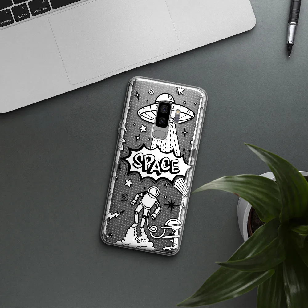 Space Poster Samsung S9 Plus Clear TPU Case