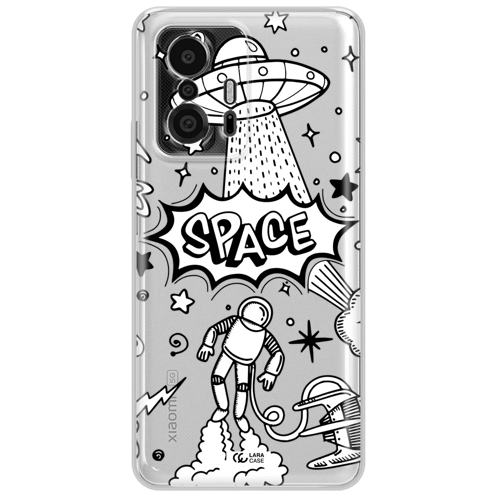 Space Poster Xiaomi 11T Pro Clear Tpu Case