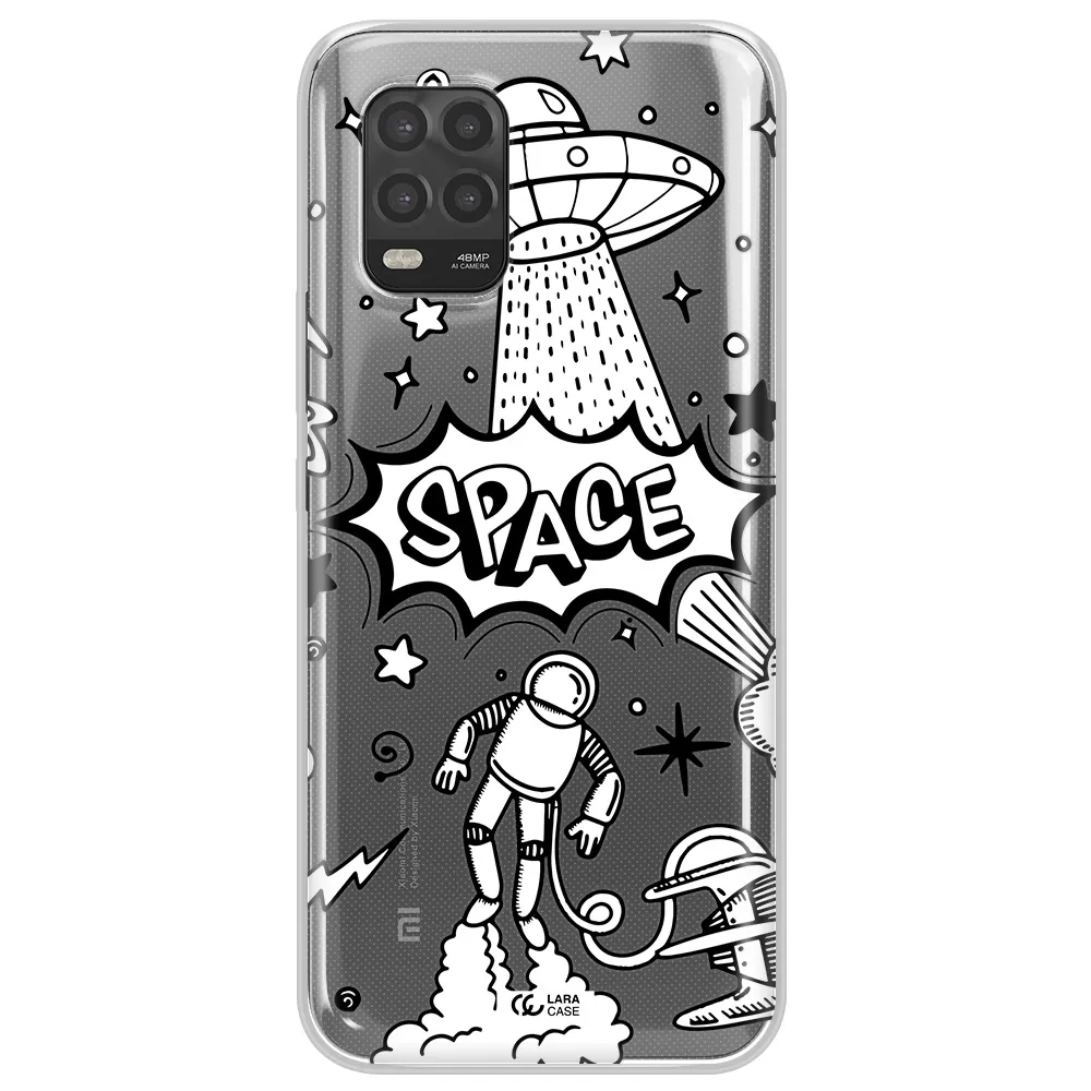 Space Poster Xiaomi Mi 10 Lite Clear TPU Case