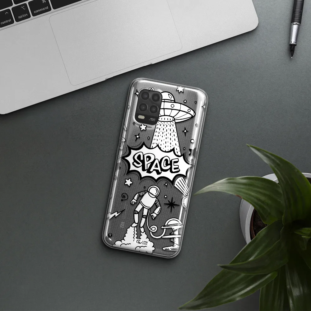 Space Poster Xiaomi Mi 10 Lite Clear TPU Case