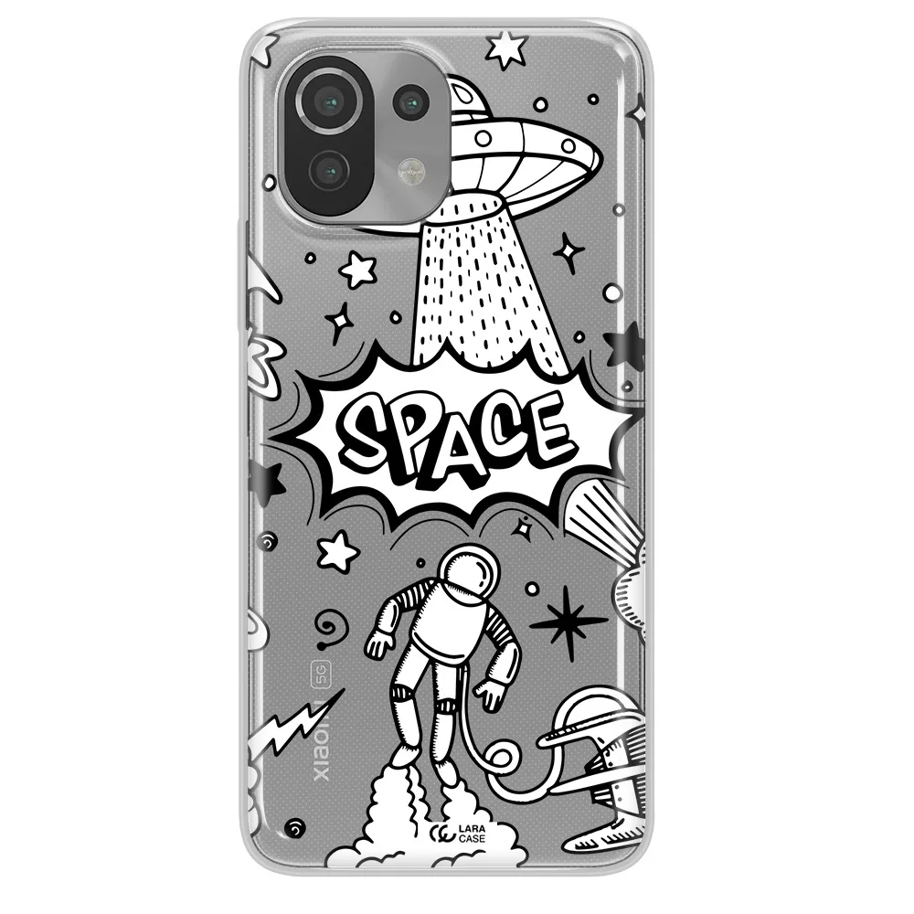 Space Poster Xiaomi Mi 11 Lite Clear TPU Case