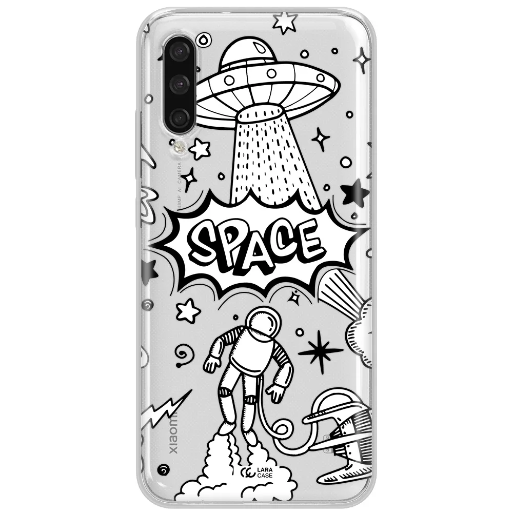 Space Poster Xiaomi Mi A3 Clear Tpu Case