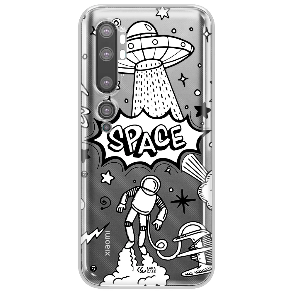 Space Poster Xiaomi Mi Note 10 Clear TPU Case