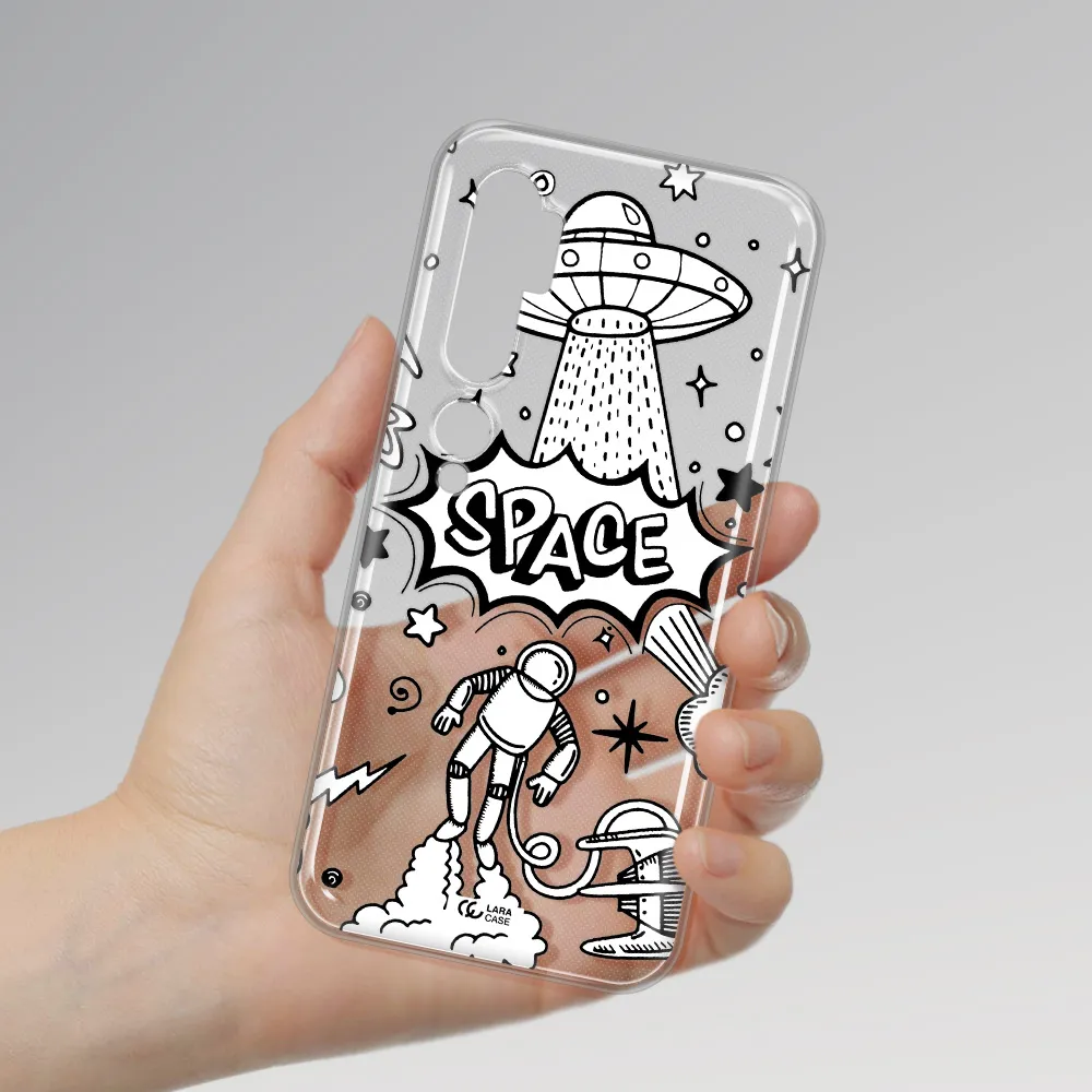 Space Poster Xiaomi Mi Note 10 Clear TPU Case