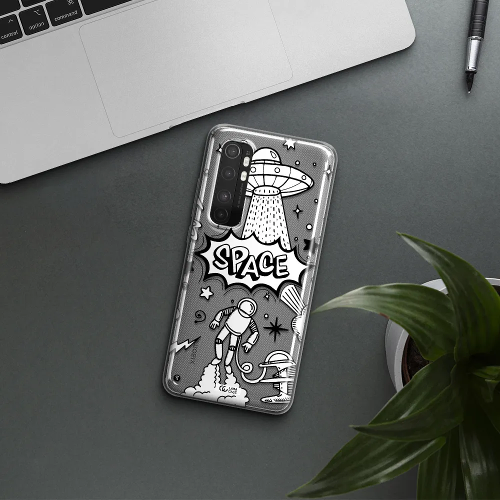 Space Poster Xiaomi Mi Note 10 Lite Clear TPU Case