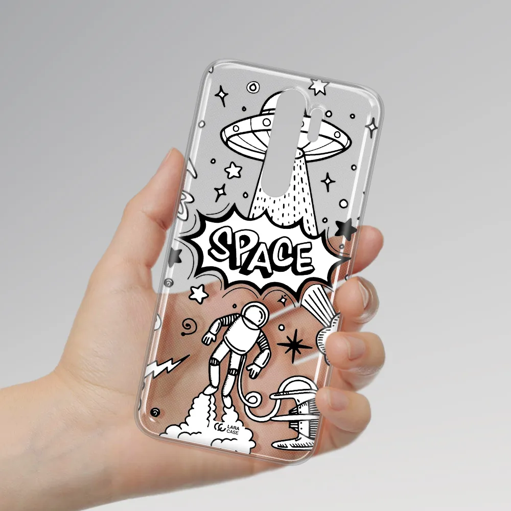 Space Poster Xiaomi Note 8 Pro Clear TPU Case