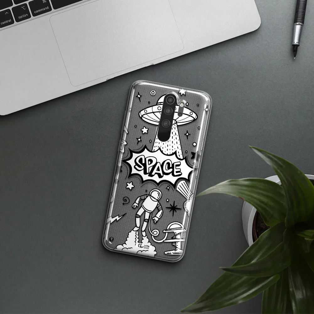 Space Poster Xiaomi Note 8 Pro Clear TPU Case