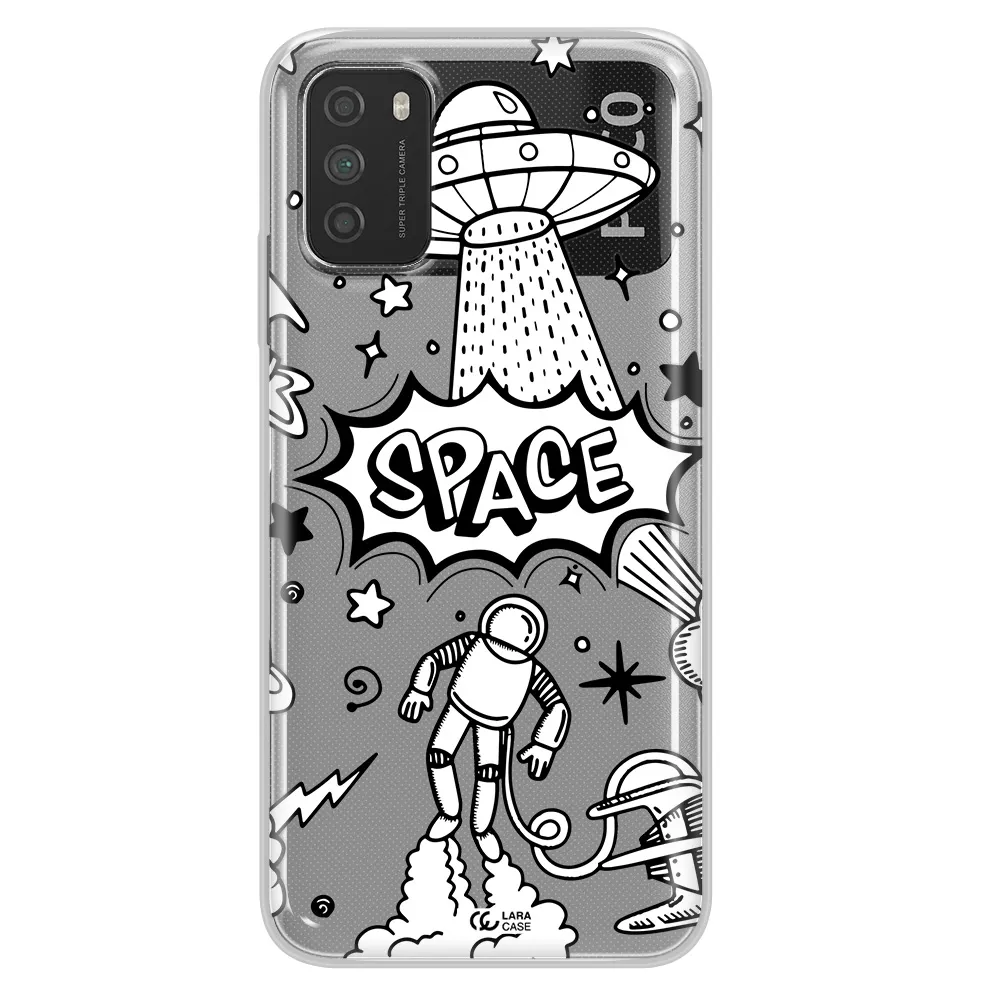 Space Poster Xiaomi Poco M3 Clear TPU Case
