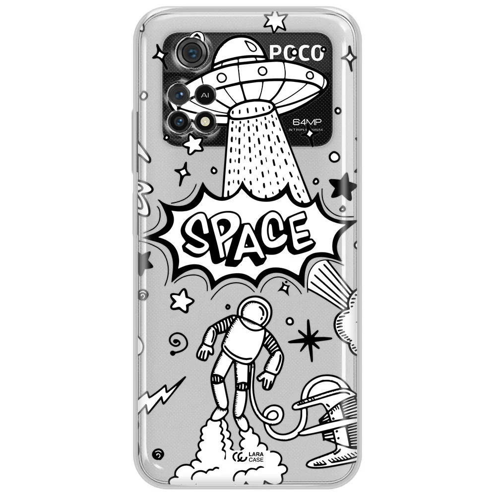 Space Poster Xiaomi Poco M4 Pro 4G Clear Tpu Case