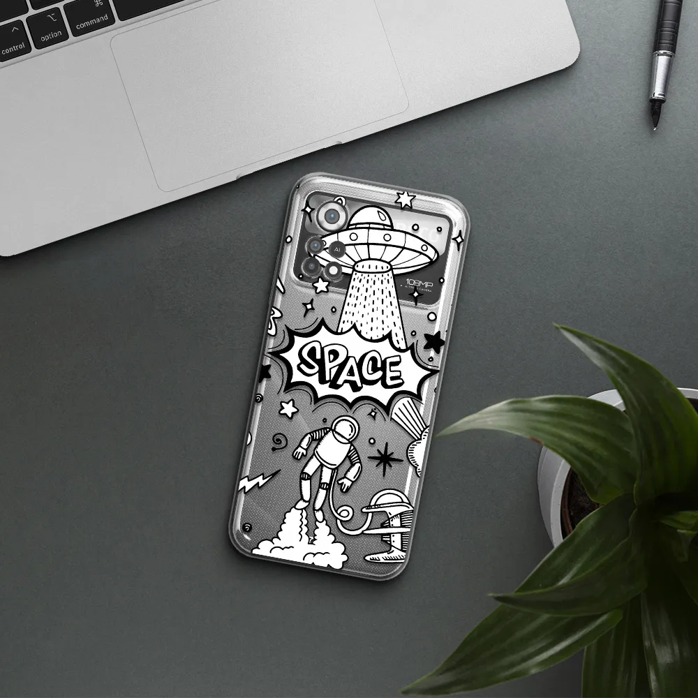 Space Poster Xiaomi Poco X4 Pro Clear TPU Case