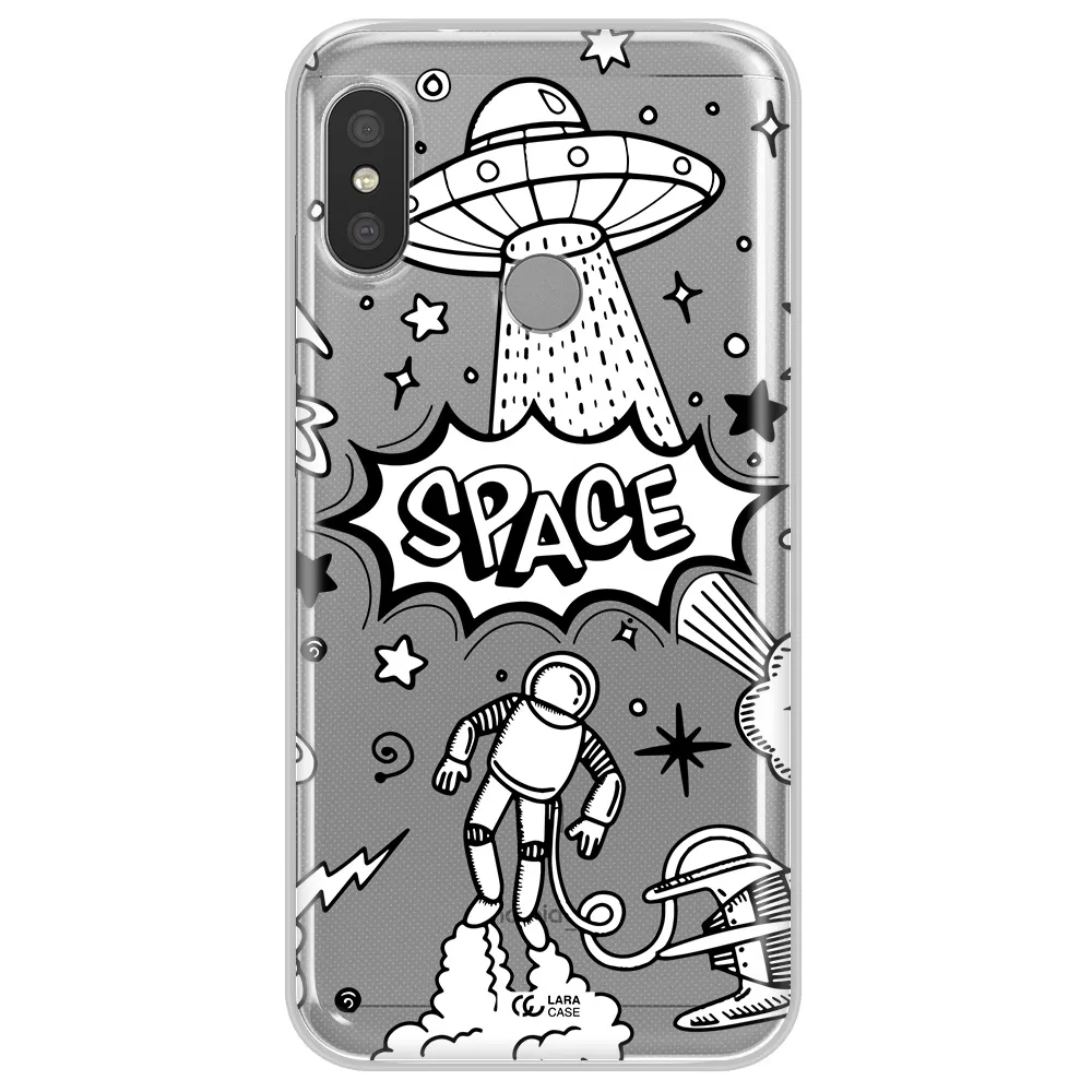 Space Poster Xiaomi Redmi 6 Pro Clear TPU Case