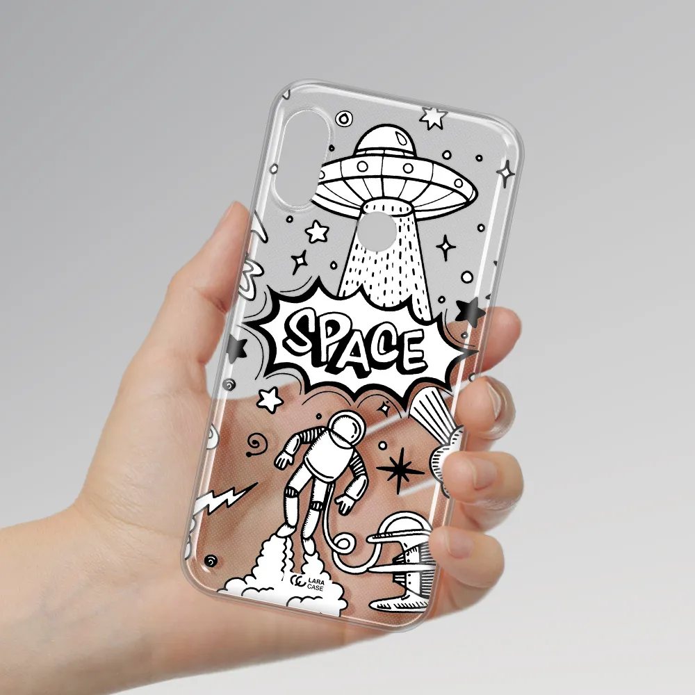 Space Poster Xiaomi Redmi 6 Pro Clear TPU Case