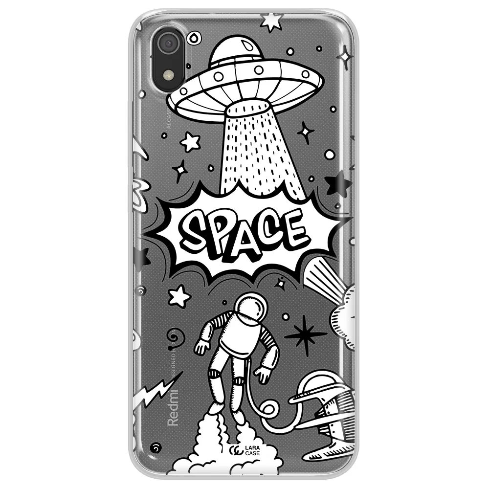 Space Poster Xiaomi Redmi 7A Clear TPU Case
