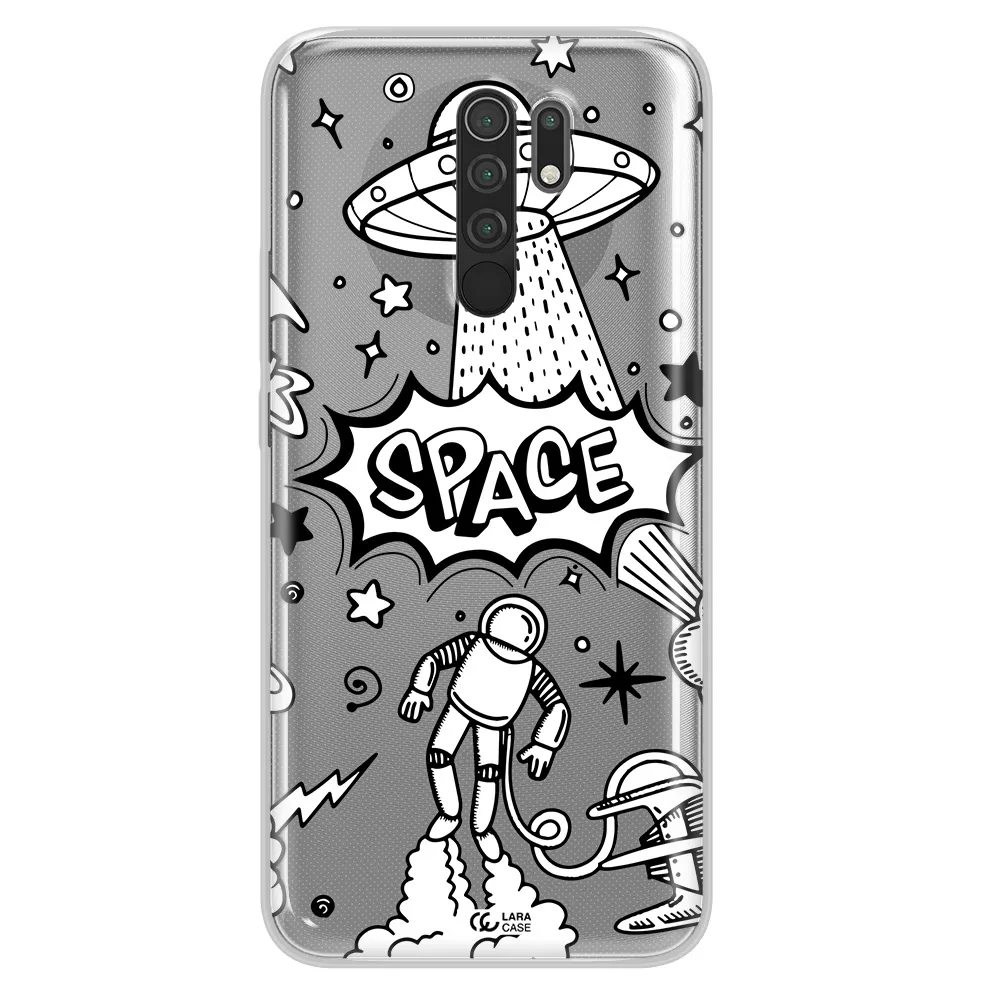 Space Poster Xiaomi Redmi 9 Clear TPU Case