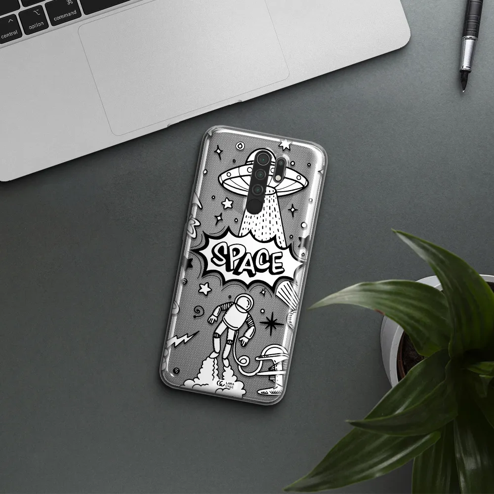 Space Poster Xiaomi Redmi 9 Clear TPU Case