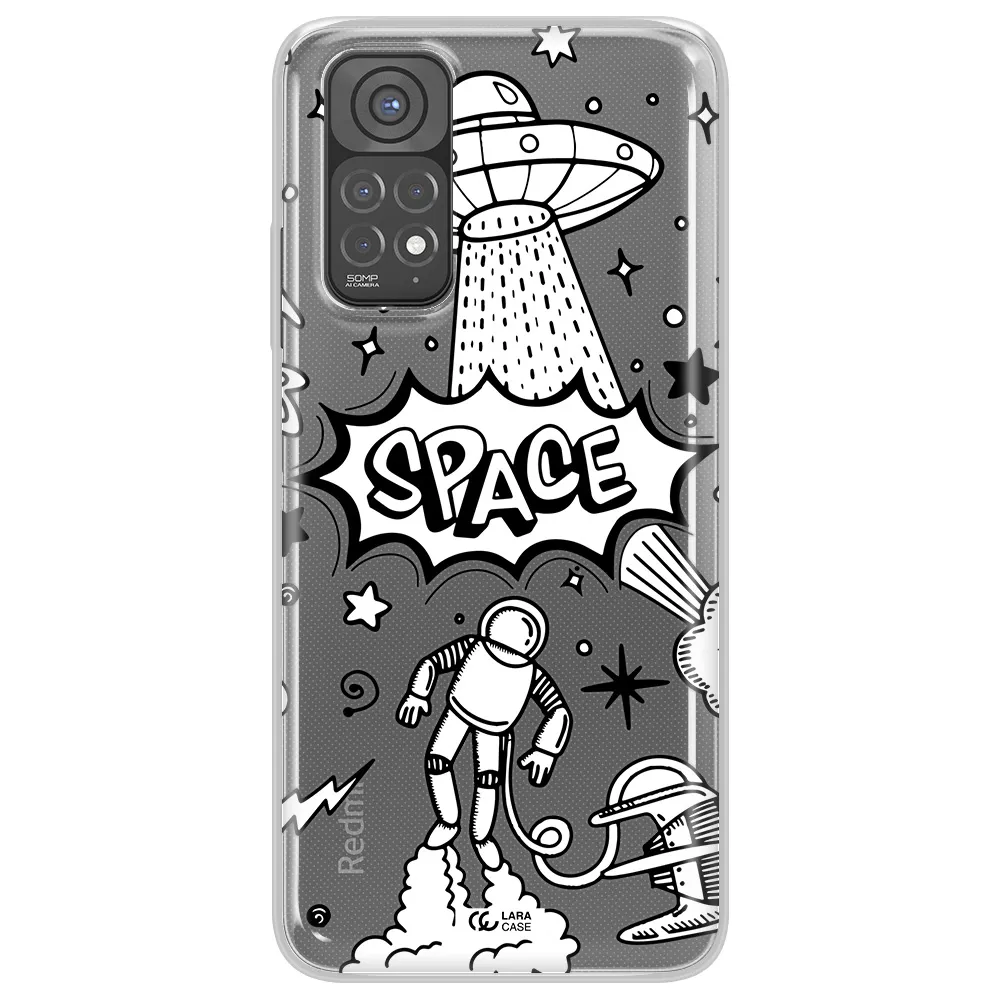 Space Poster Xiaomi Redmi Note 11 Clear TPU Case