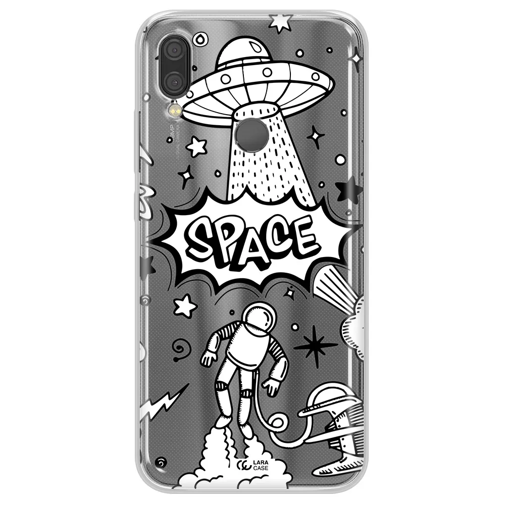 Space Poster Xiaomi Redmi Note 7 Clear TPU Case