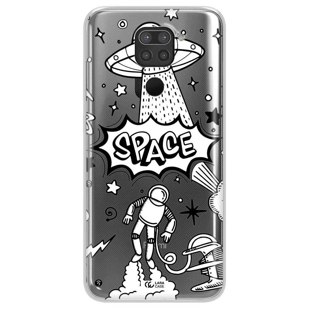 Space Poster Xiaomi Redmi Note 9 Clear TPU Case