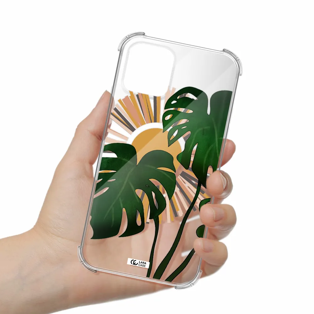 Monstera Leaf Apple iPhone 11 pro max Clear PC Case