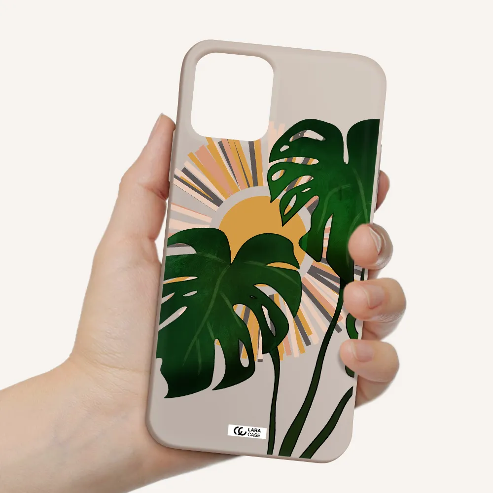 Monstera Leaf Apple iPhone 11 pro max Silicone Stone Case