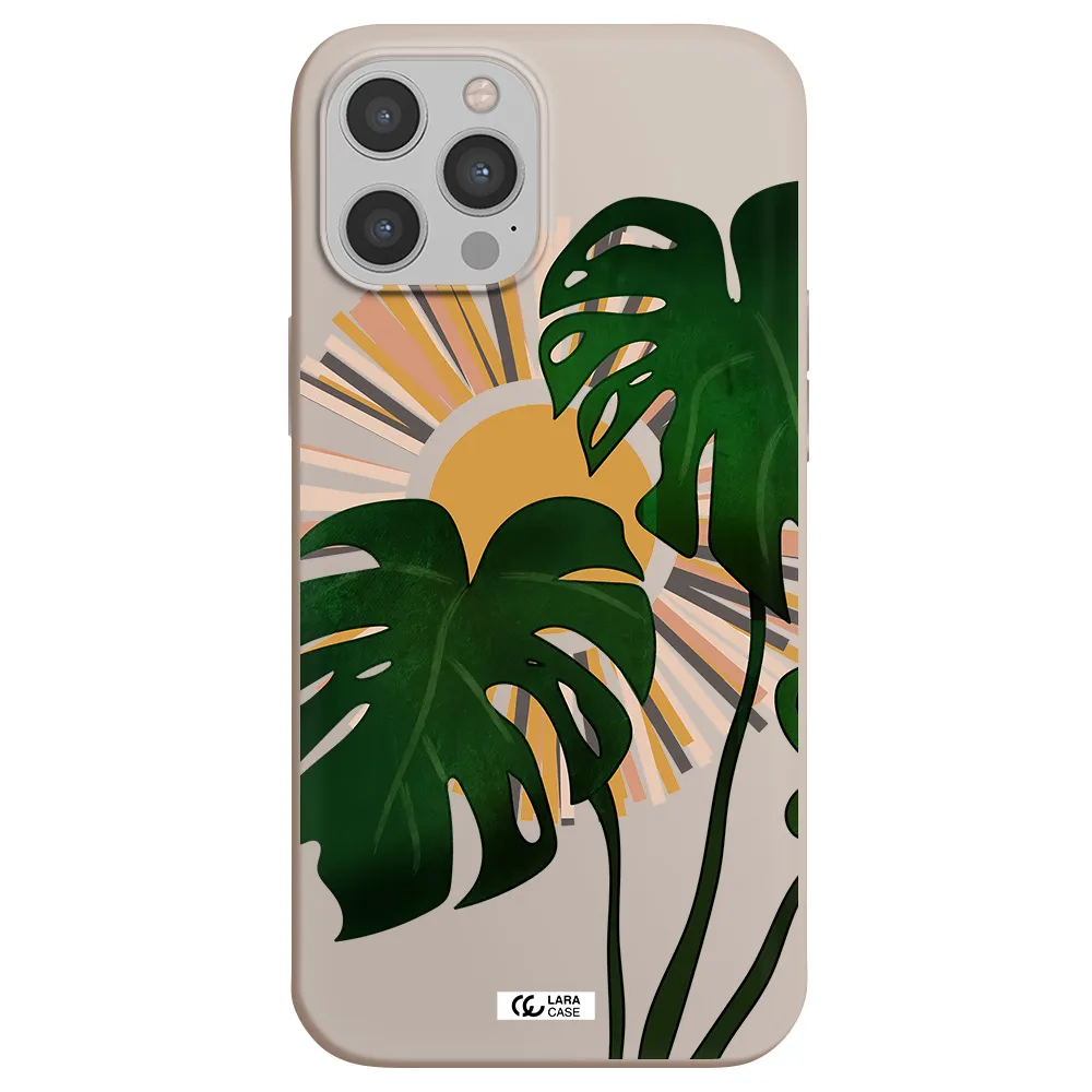 Monstera Leaf Apple iPhone 12 pro max Silicone Stone Case