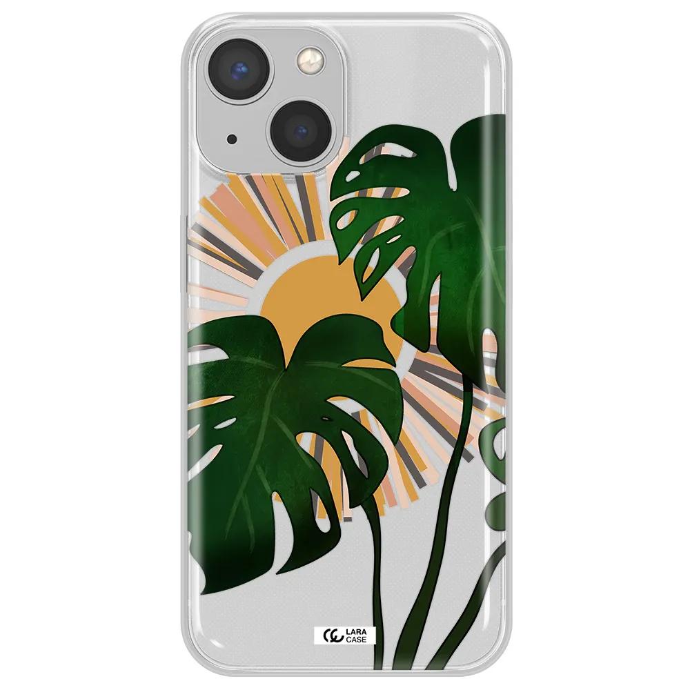 Monstera Leaf Apple iPhone 13 Clear TPU Case