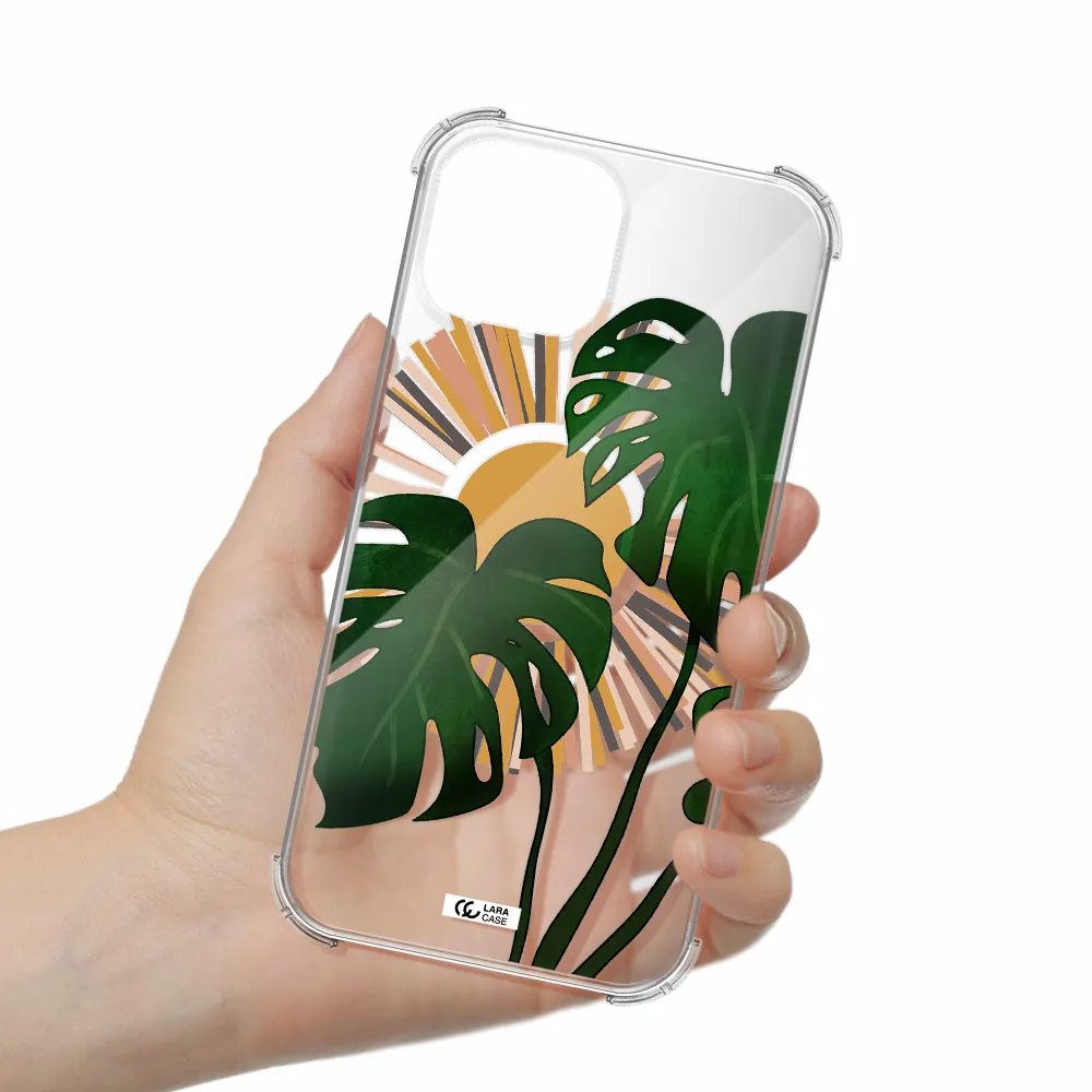 Monstera Leaf Apple iPhone 13 mini Clear PC Case
