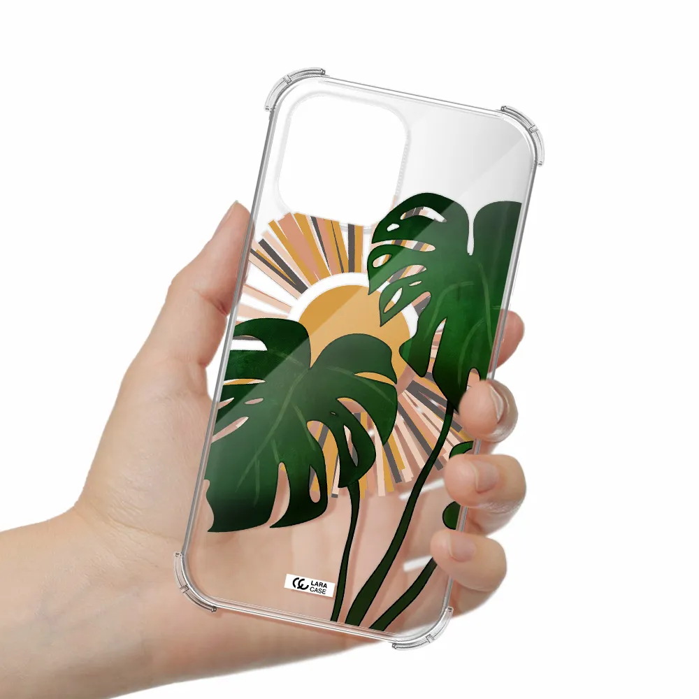 Monstera Leaf Apple iPhone 13 Pro Clear PC Case