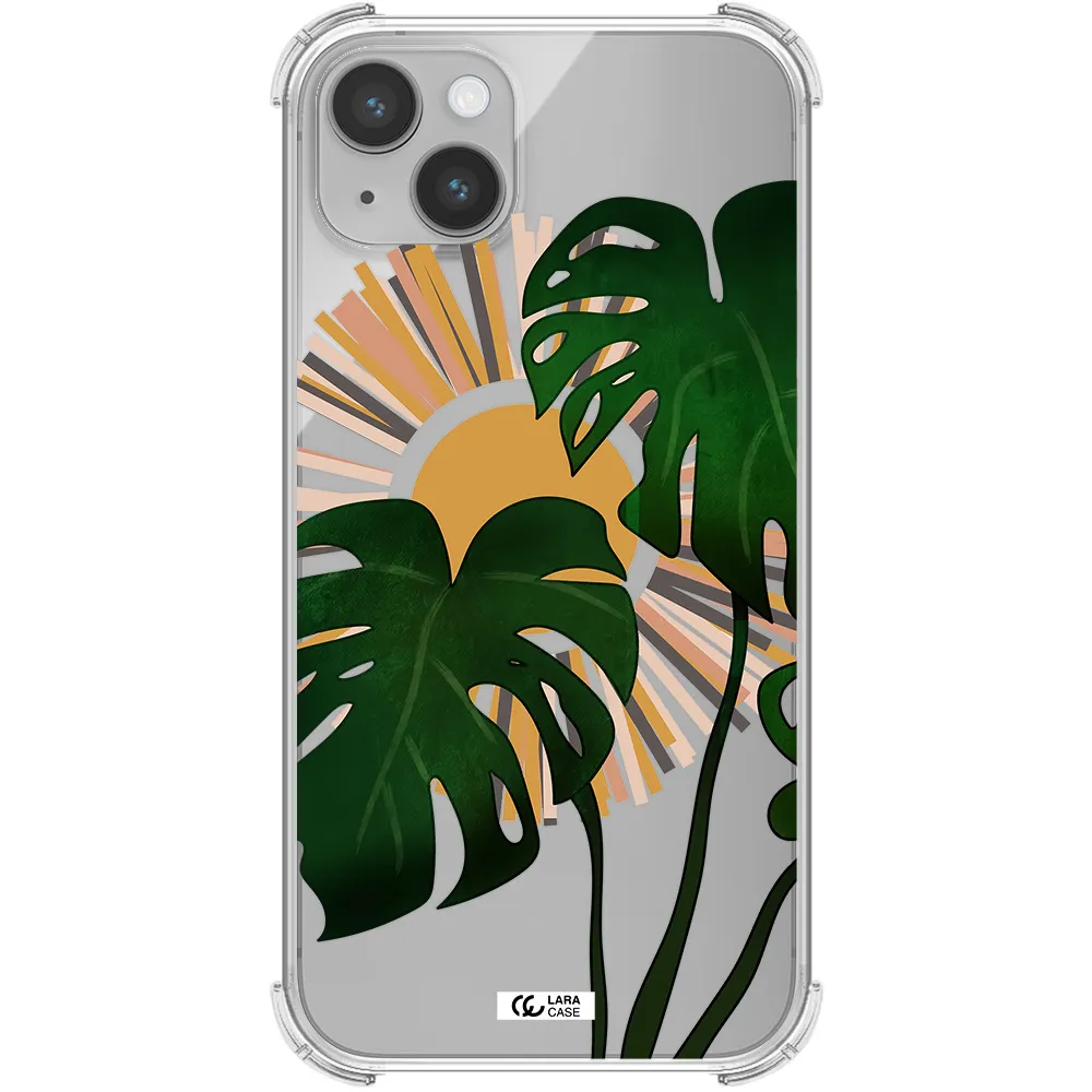 Monstera Leaf Apple iPhone 14 Clear PC Case