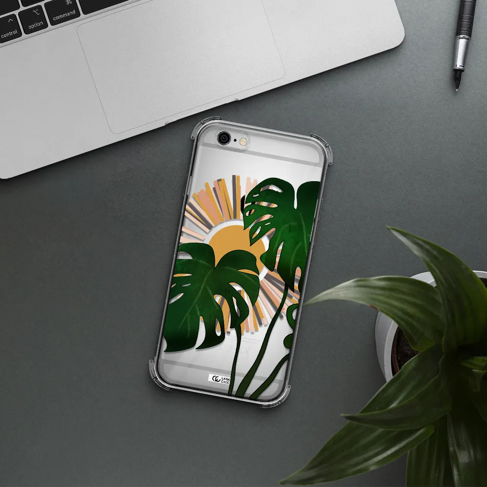 Monstera Leaf Apple iPhone 6 Clear PC Case