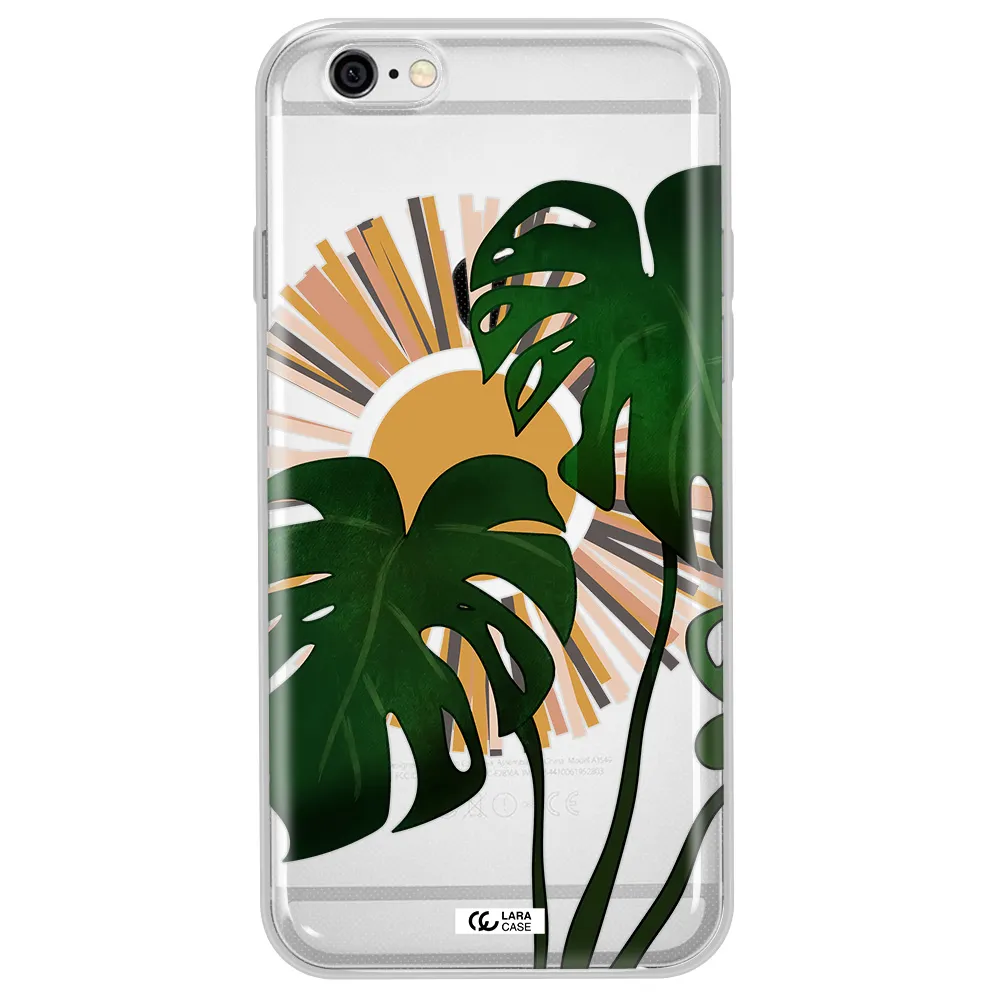 Monstera Leaf Apple iPhone 6 Clear TPU Case