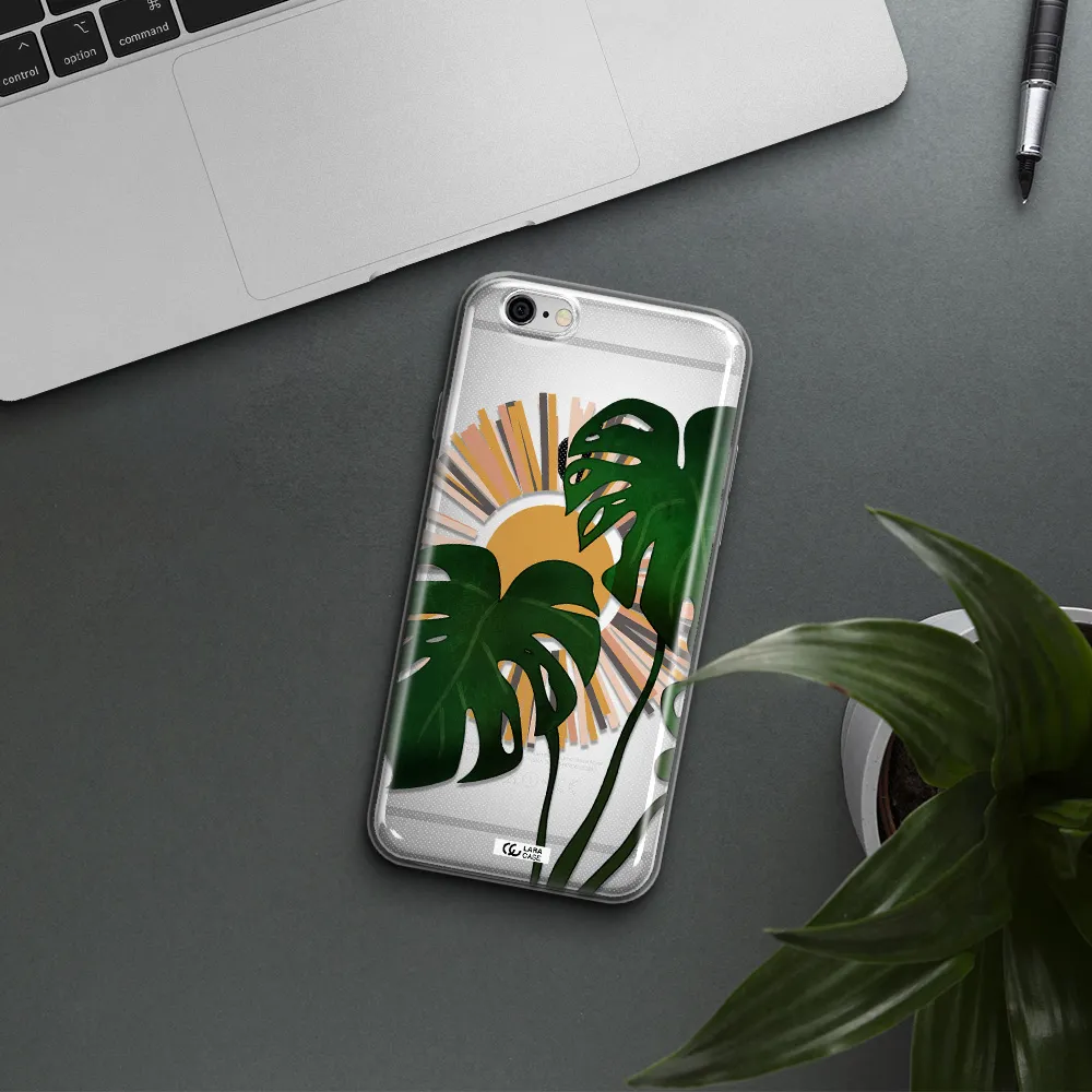Monstera Leaf Apple iPhone 6 Clear TPU Case