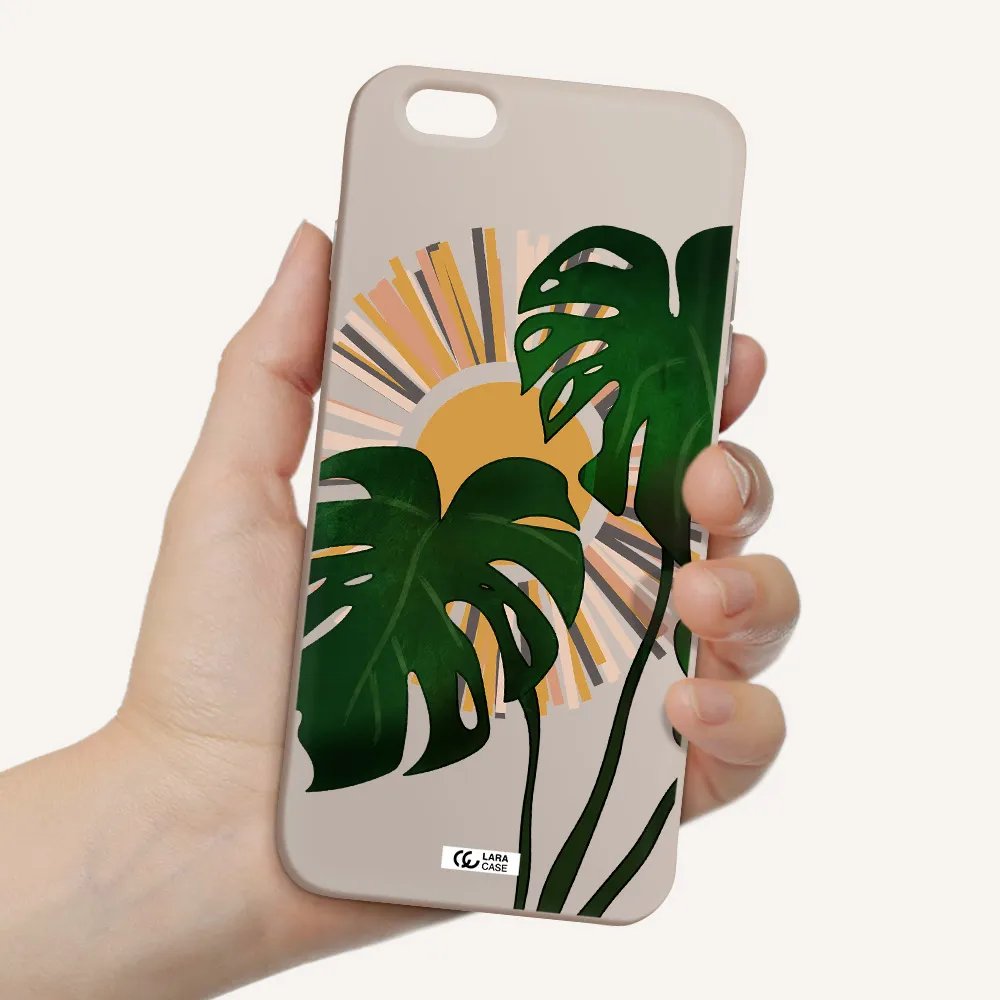 Monstera Leaf Apple iPhone 6 plus Silicone Stone Case