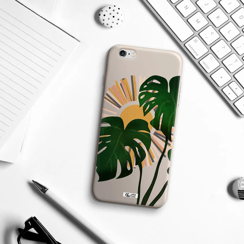 Monstera Leaf Apple iPhone 6 plus Silicone Stone Case