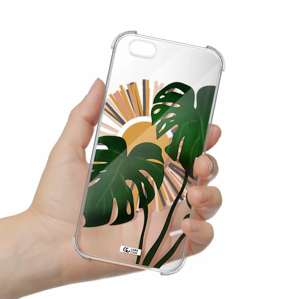 Monstera Leaf Apple iPhone 6 s plus Clear PC Case