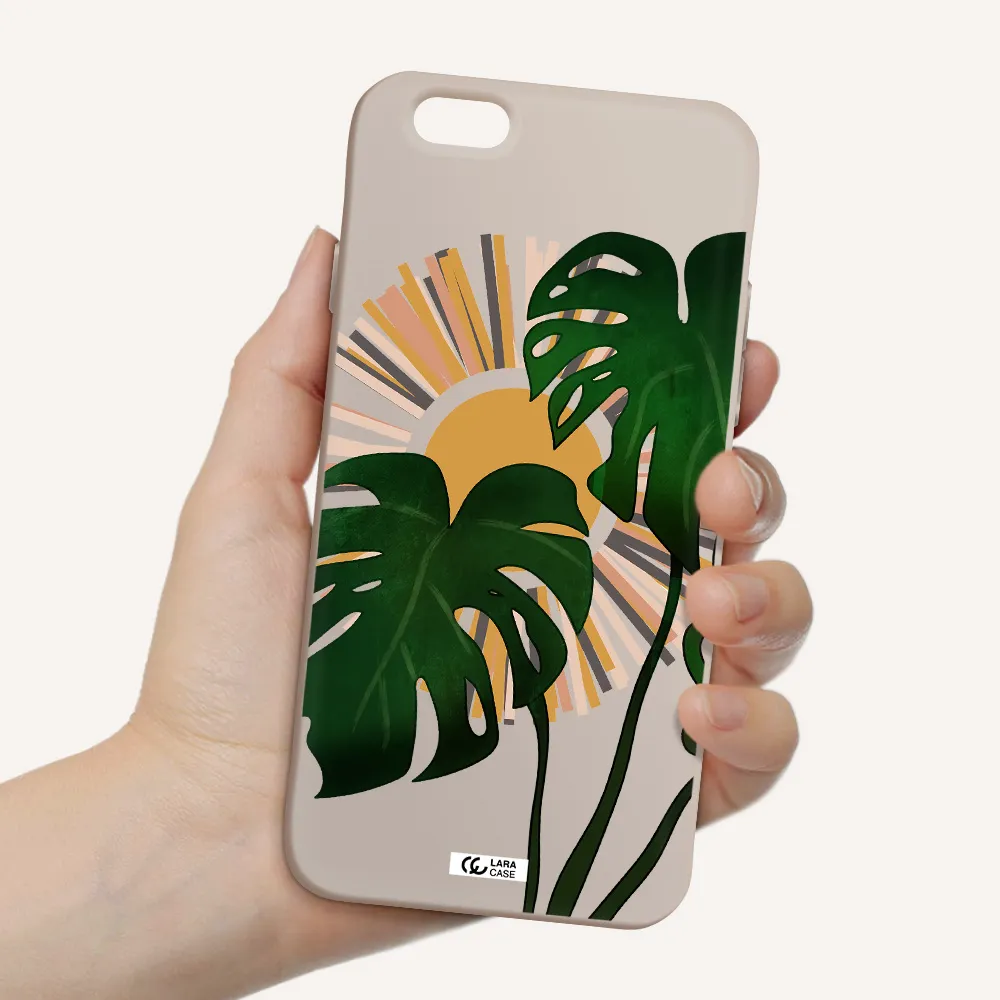 Monstera Leaf Apple iPhone 6 Silicone Stone Case