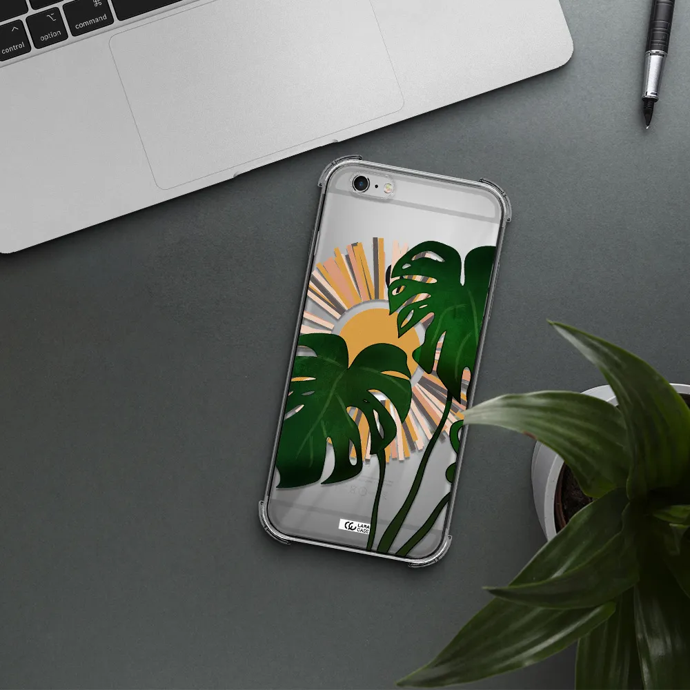 Monstera Leaf Apple iPhone 6S Clear PC Case