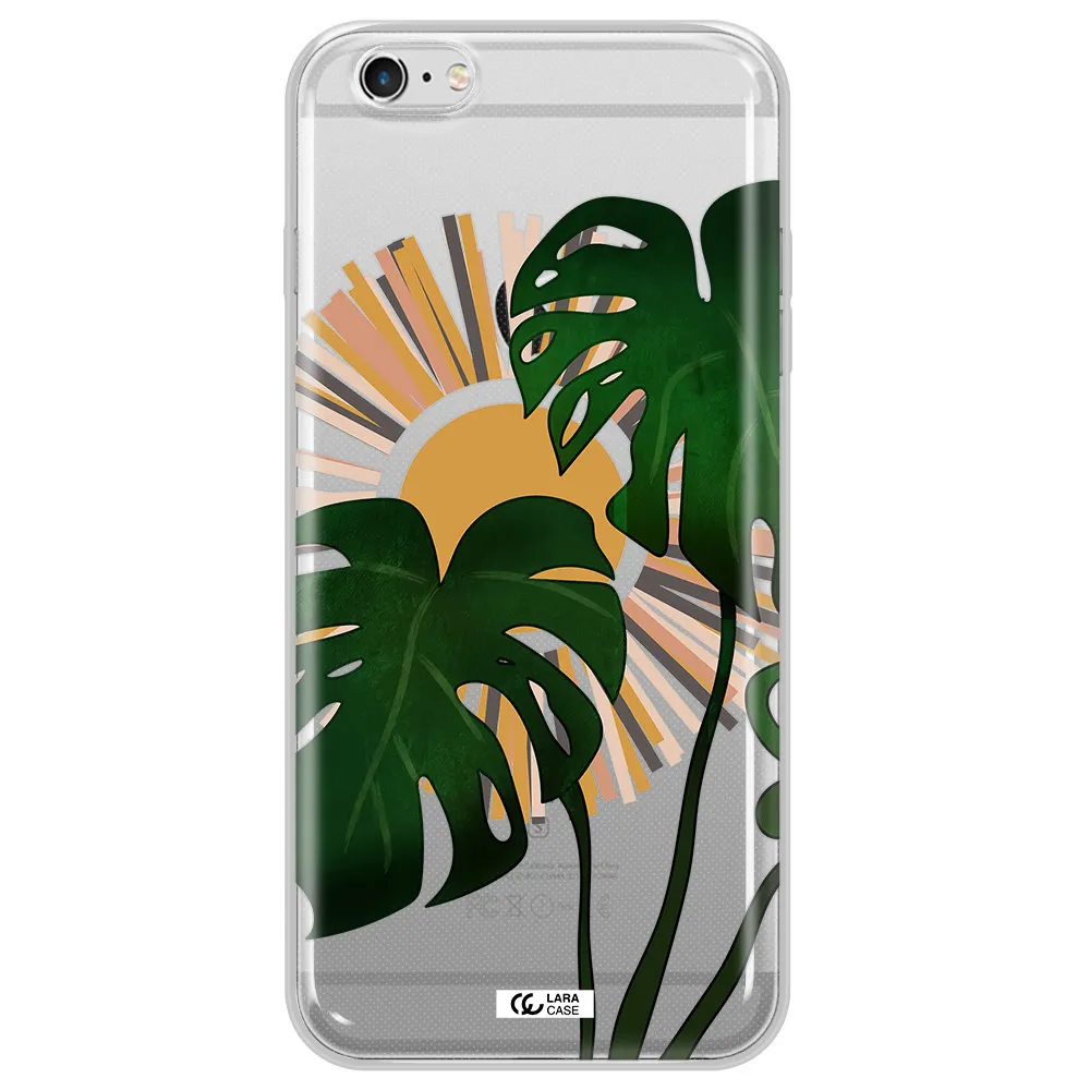 Monstera Leaf Apple iPhone 6S Clear TPU Case