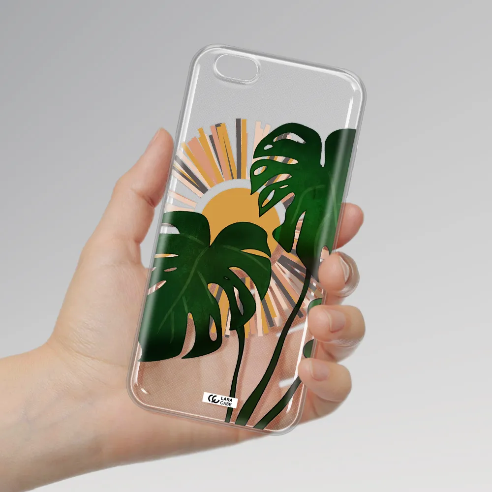 Monstera Leaf Apple iPhone 6S Clear TPU Case